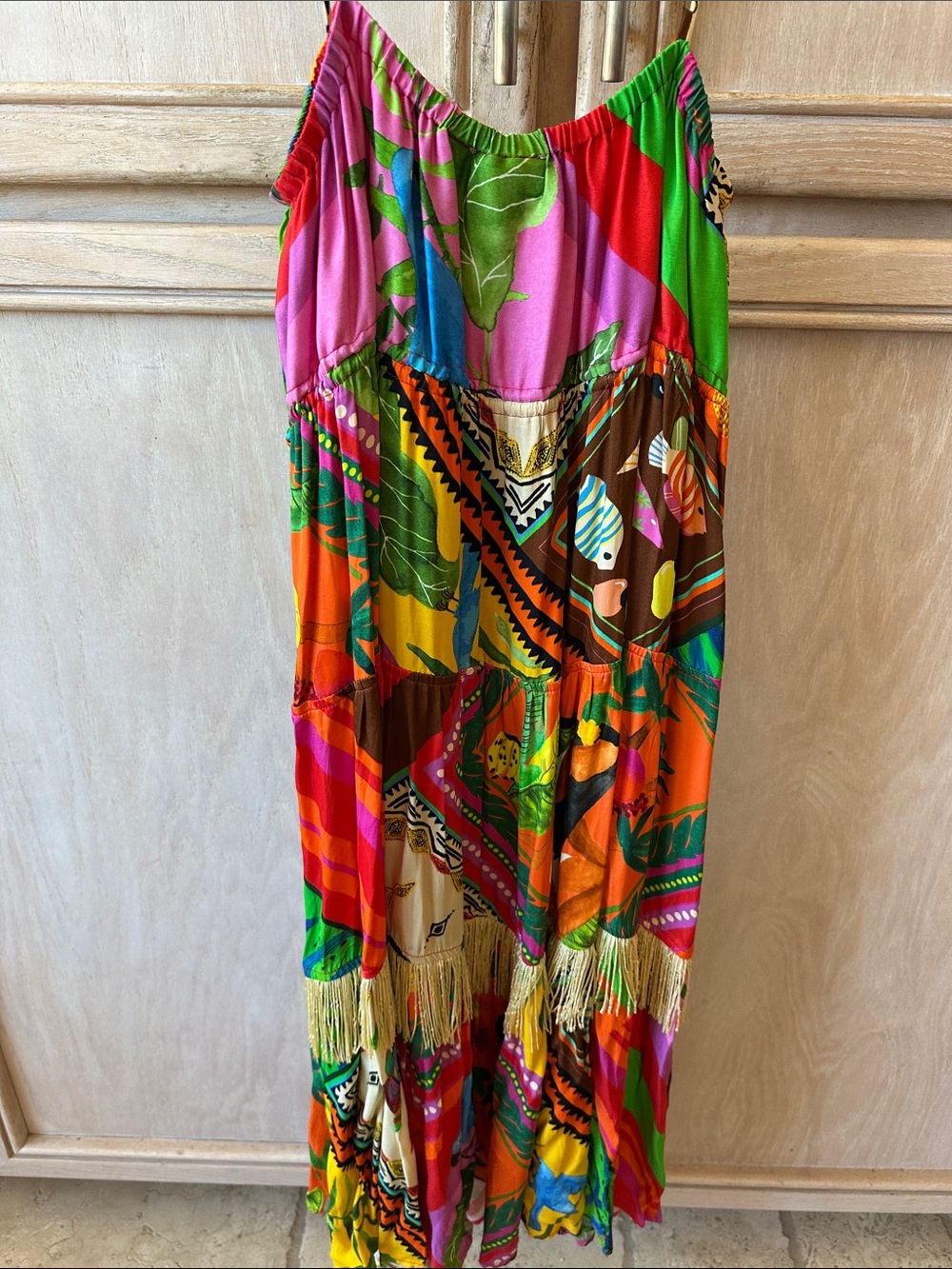 FARM Rio Multicolor Tropical Fringe Dress - Picture 5 of 5
